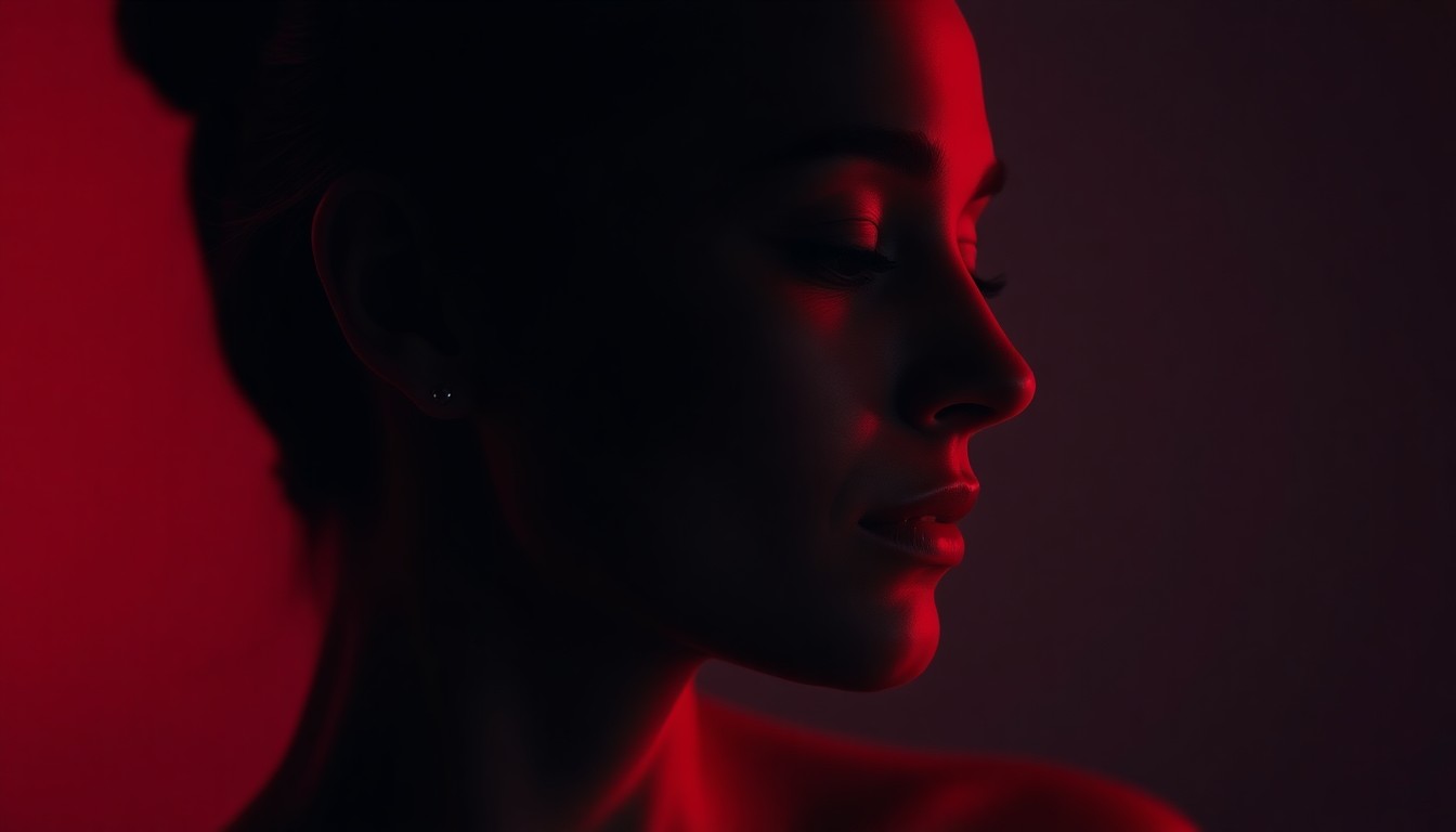 Editorial profile shot — red light therapy